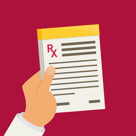 450x450 Prescription Pad Medical Prescription Vector Illustration