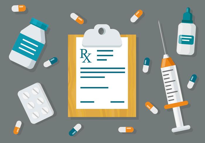 Medical Prescription Pad Vector Background 700x490 Medical Prescription Pad Vector Background