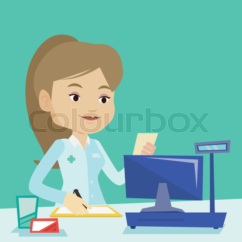 Pharmacist Writing On Clipboard And Stock Vector Colourbox 800x800 Pharmacist Writing On Clipboard And Stock Vector Colourbox