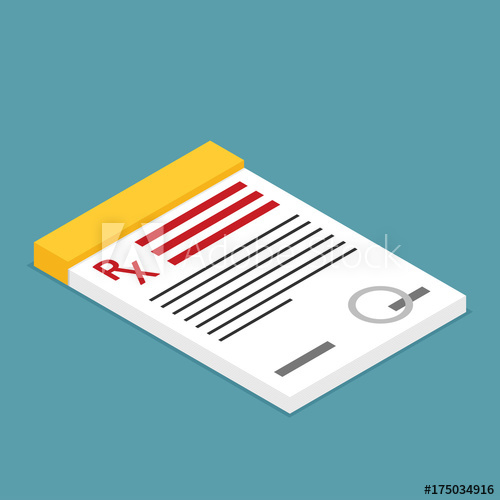 Prescription Pad Medical Prescription Vector Illustration 500x500 Prescription Pad Medical Prescription Vector Illustration