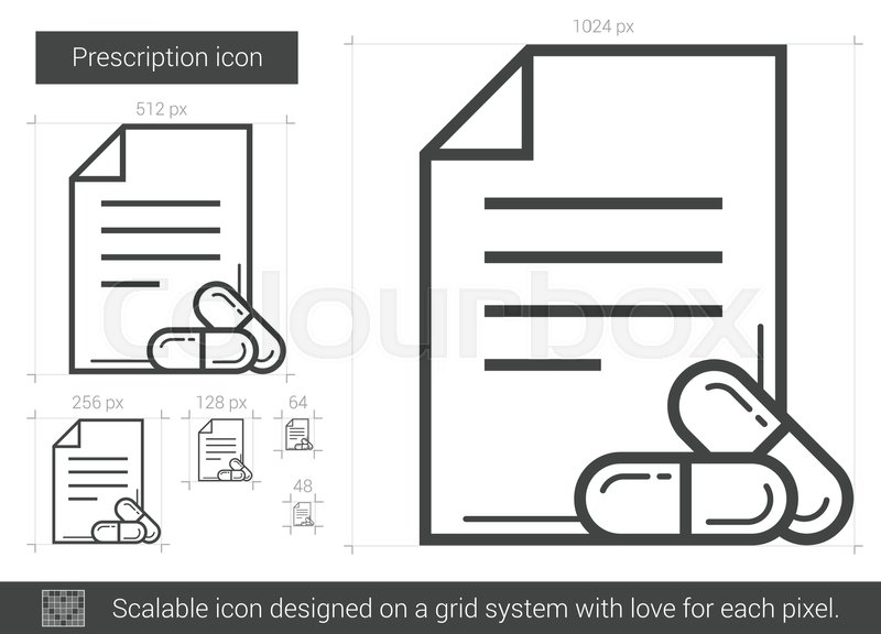 Prescription Vector Line Icon Isolated Stock Vector Colourbox 800x576 Prescription Vector Line Icon Isolated Stock Vector Colourbox