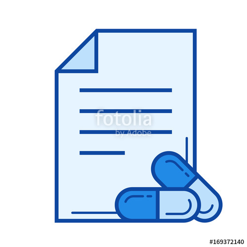 Prescription Vector Line Icon Isolated On White Background 500x500 Prescription Vector Line Icon Isolated On White Background