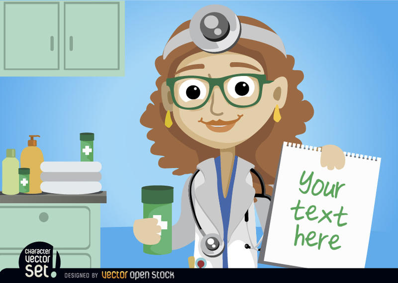 Doctor Woman With Medicine And Prescription 800x570 Doctor Woman With Medicine And Prescription