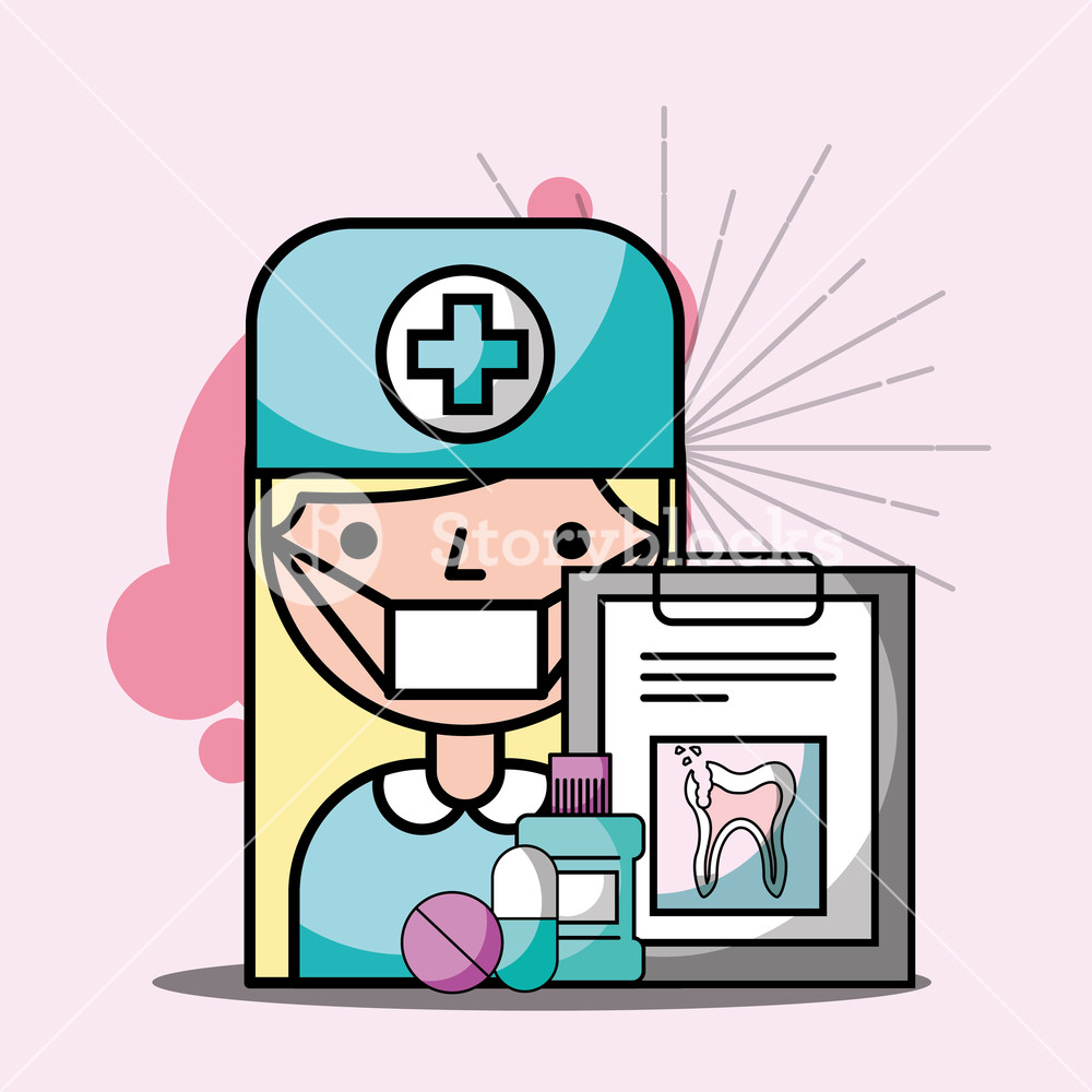 Dentist Girl Clipboard Mouthwash Medication Prescription Vector 1000x1000 Dentist Girl Clipboard Mouthwash Medication Prescription Vector
