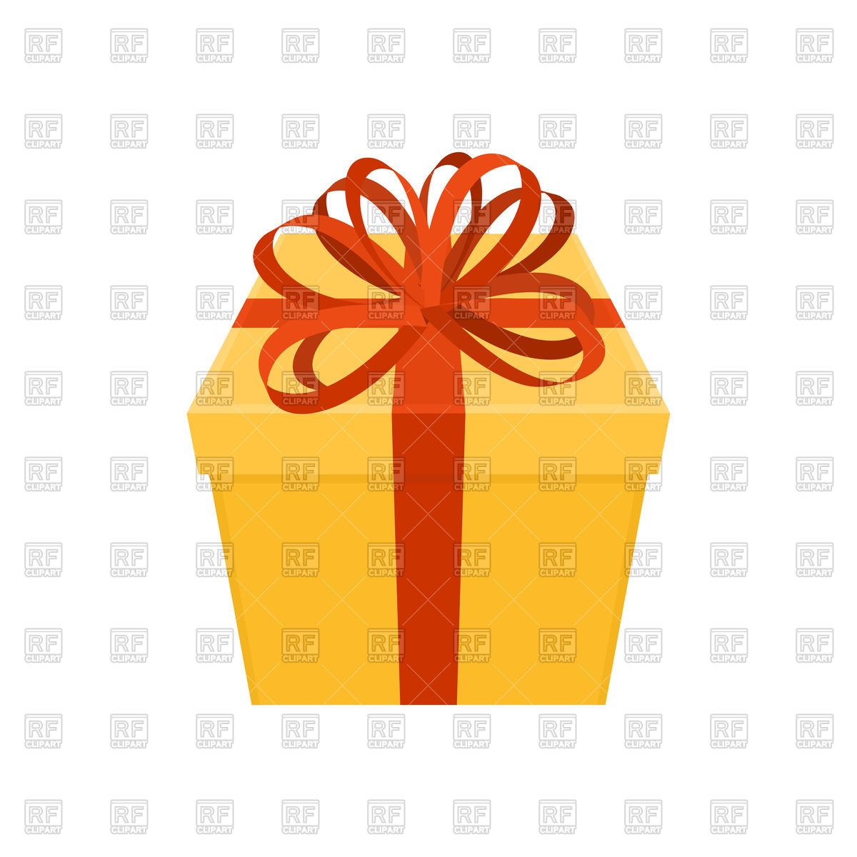 1200x1200 Gift With Bow Vector Image Of Objects Maryvalery