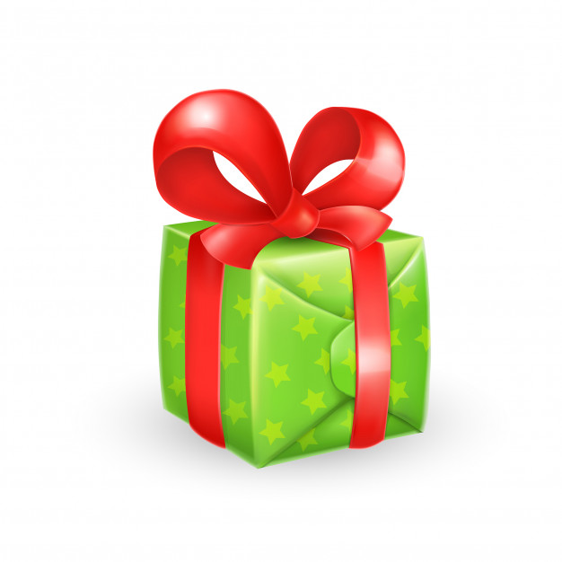 626x626 Cartoon Gift Box With Bow Vector Free Download