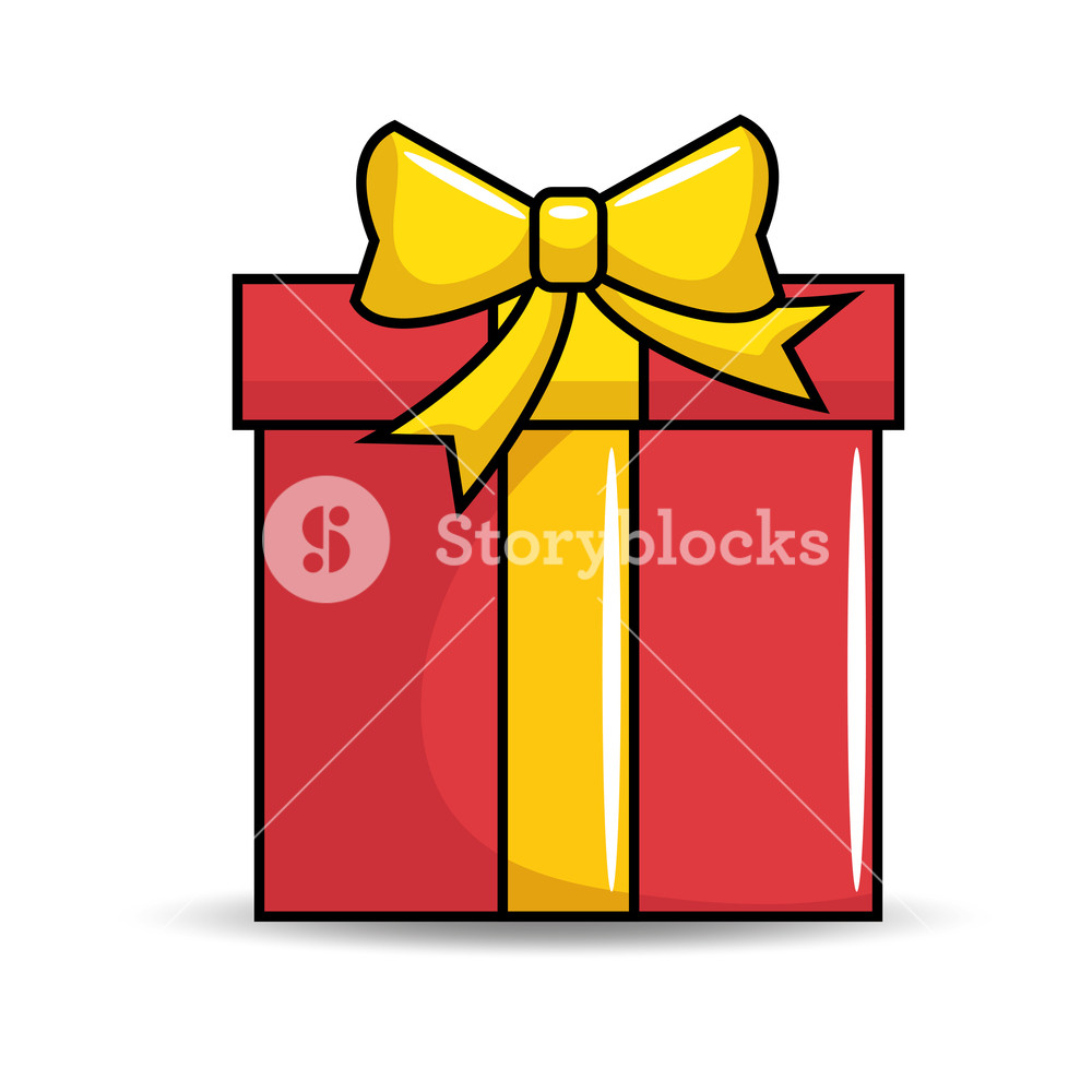 1000x1000 Gift Birthday Present Icon Vector Illustration Design Royalty Free