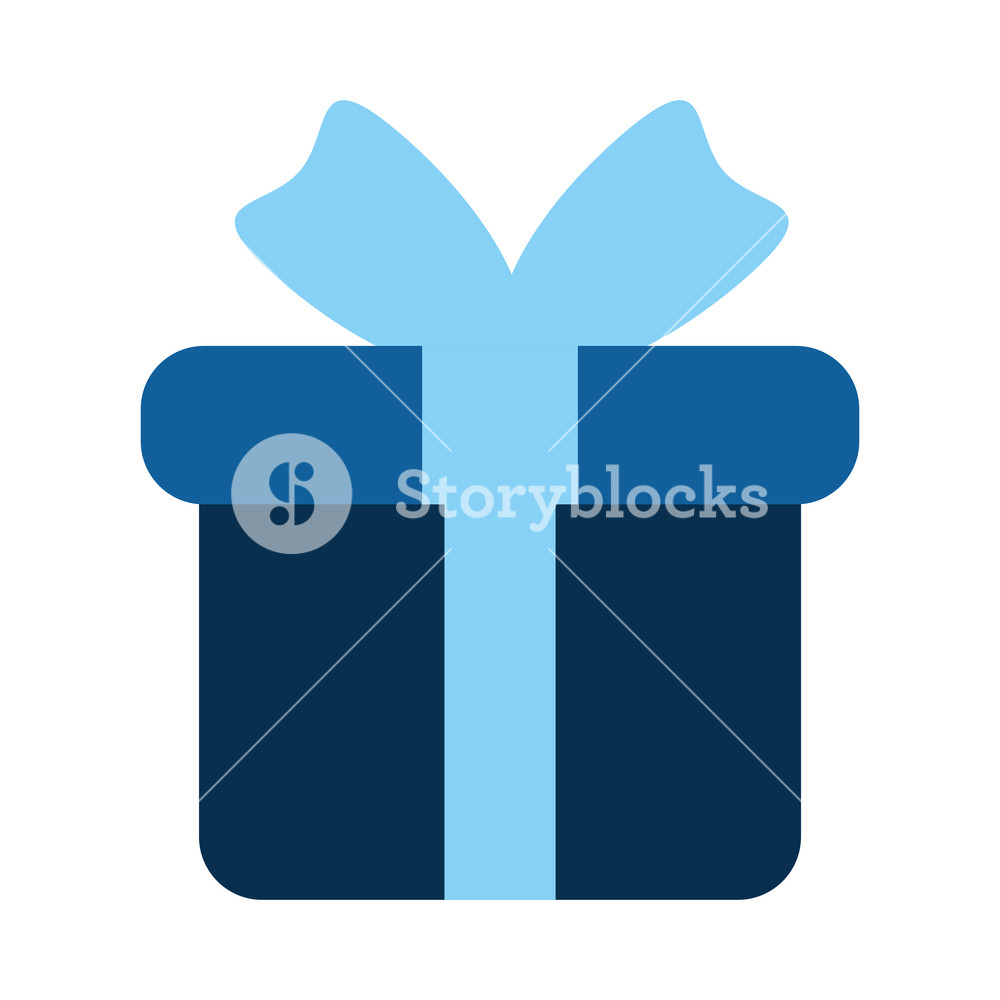 1000x1000 Gift Box Present Icon Vector Illustration Design Royalty Free