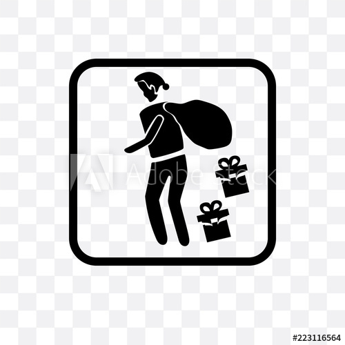 500x500 Present Icon Isolated On Transparent Background Simple