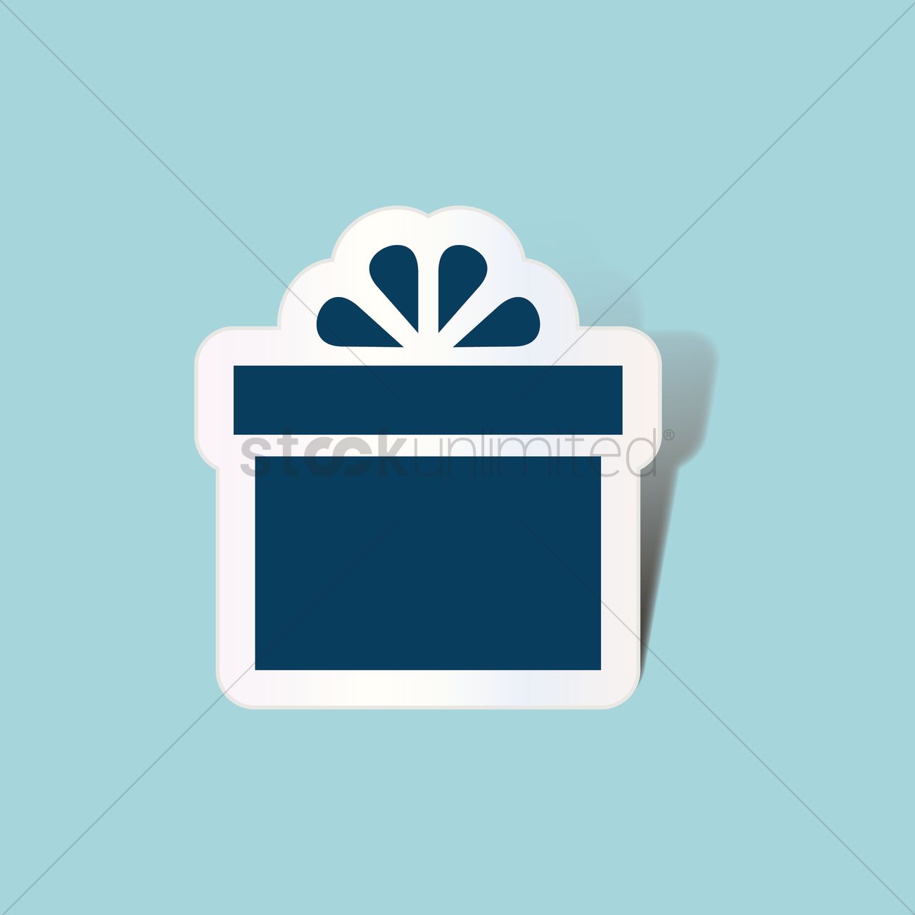 1300x1300 A Present Vector Image