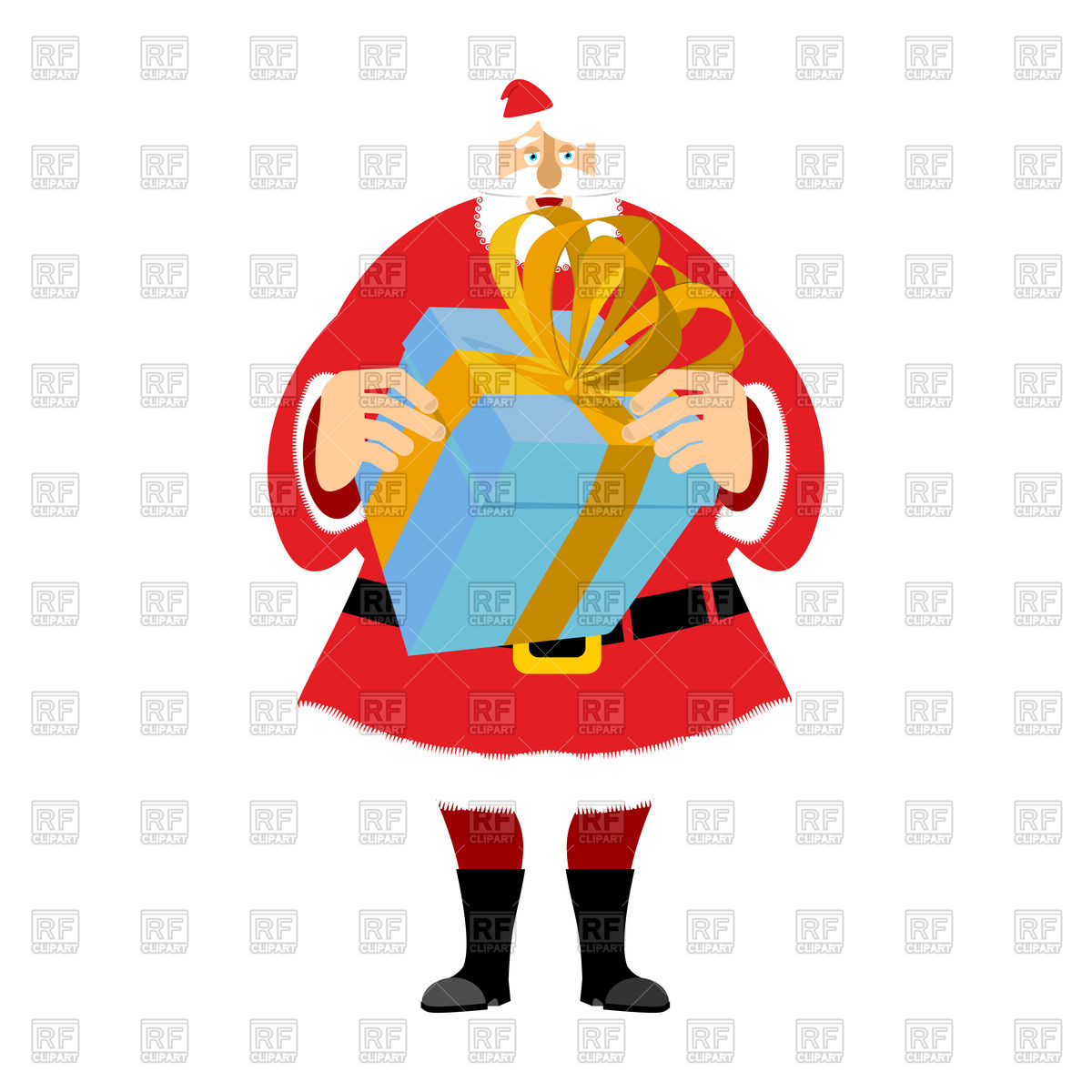 1200x1200 Santa Claus And Gift Box