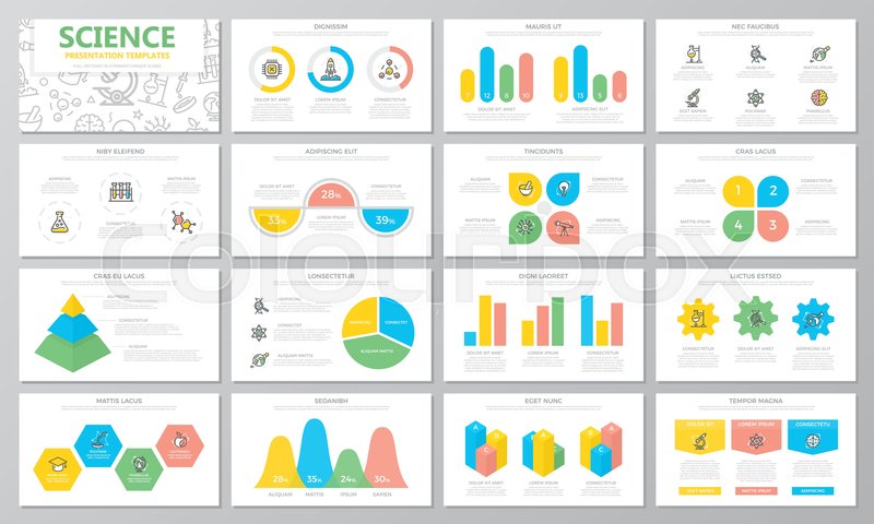 800x480 Science And Research Presentation Stock Vector Colourbox