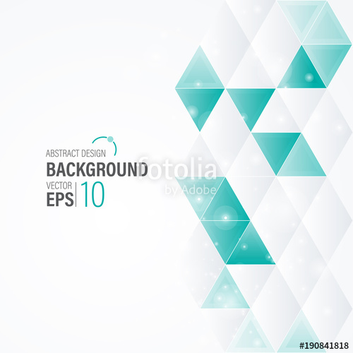 500x500 Abstract Modern White Background With Green Triangle Wallpaper