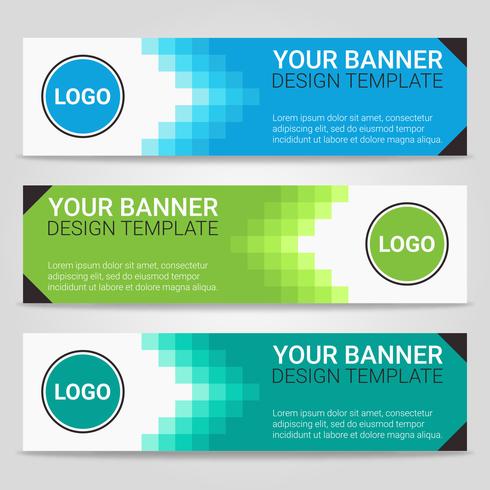490x490 Abstract Beautiful Banner Template Background, Vector Illustration