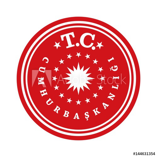 500x500 Turkish Presidential Seal Illustration Vector Logo Vector