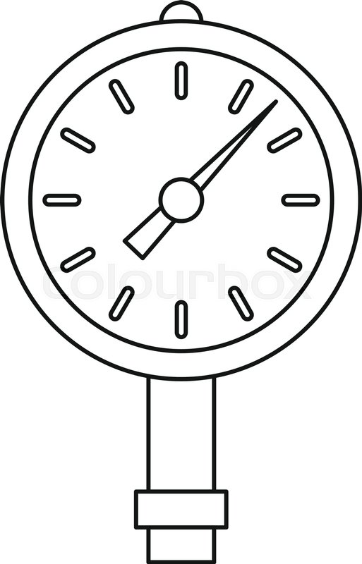 513x800 Manometer Or Pressure Gauge Icon In Stock Vector Colourbox
