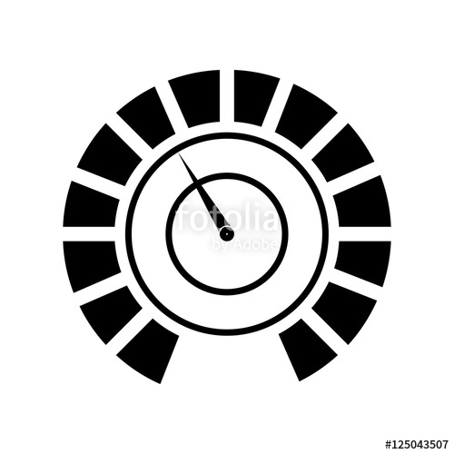 500x500 Pressure Gauge Device Icon Vector Illustration Design Stock Image