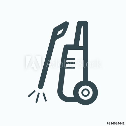 500x500 High Pressure Icon High Pressure Washer Power Cleaner Vector Icon