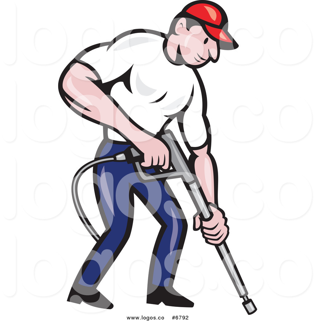1024x1044 Royalty Free Clip Art Vector Logo Of A Pressure Washer Worker