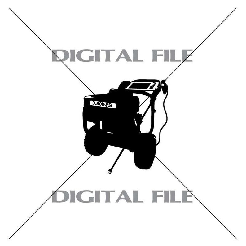 794x794 Gas Pressure Washer Vector Clipart Vinyl Decal T Shirt Digital Etsy