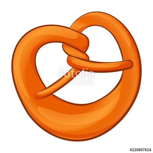 500x500 Heart Pretzel Icon Cartoon Of Heart Pretzel Vector Icon For Web