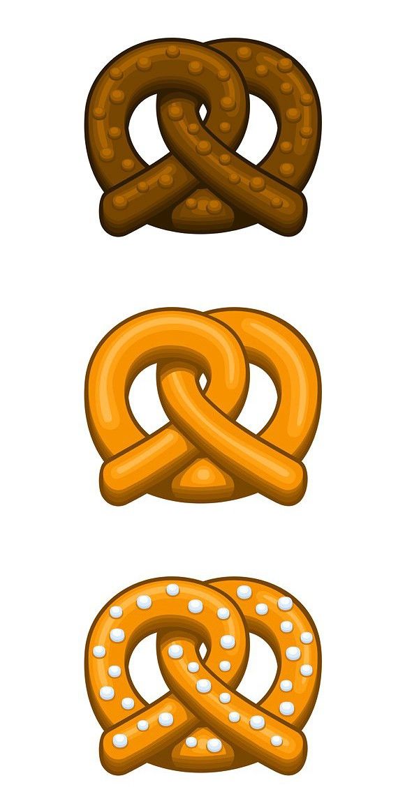 580x1158 Pretzel Icon Set