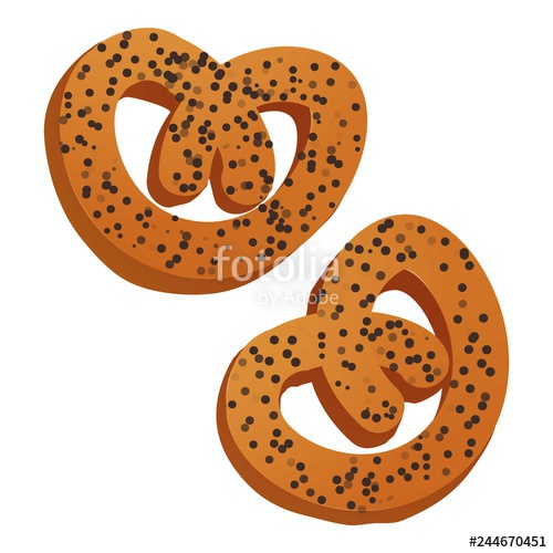 500x500 Pretzel Icon Cartoon Of Pretzel Vector Icon For Web Design