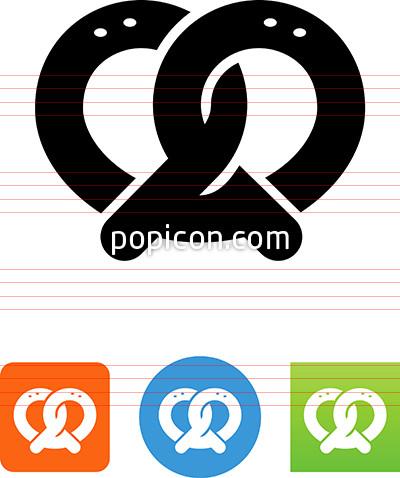 400x478 Vector Pretzel Icon