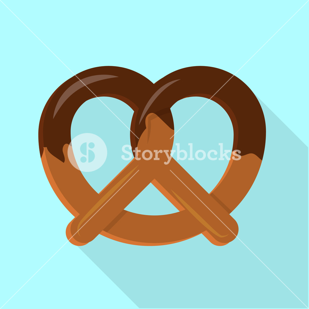 1000x1000 Candy Pretzel Icon Flat Illustration Of Candy Pretzel Vector Icon