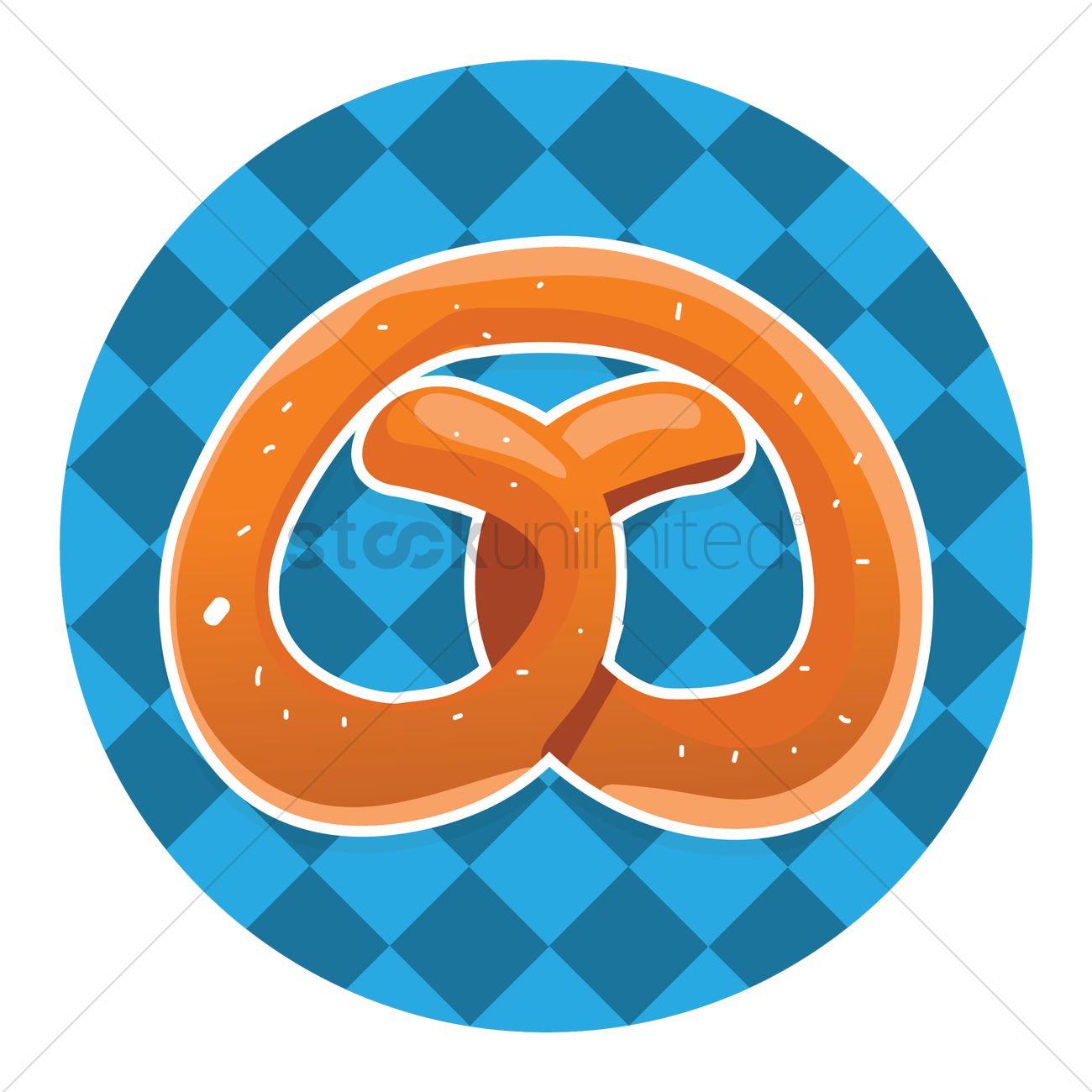 1300x1300 Free Pretzel Vector Image