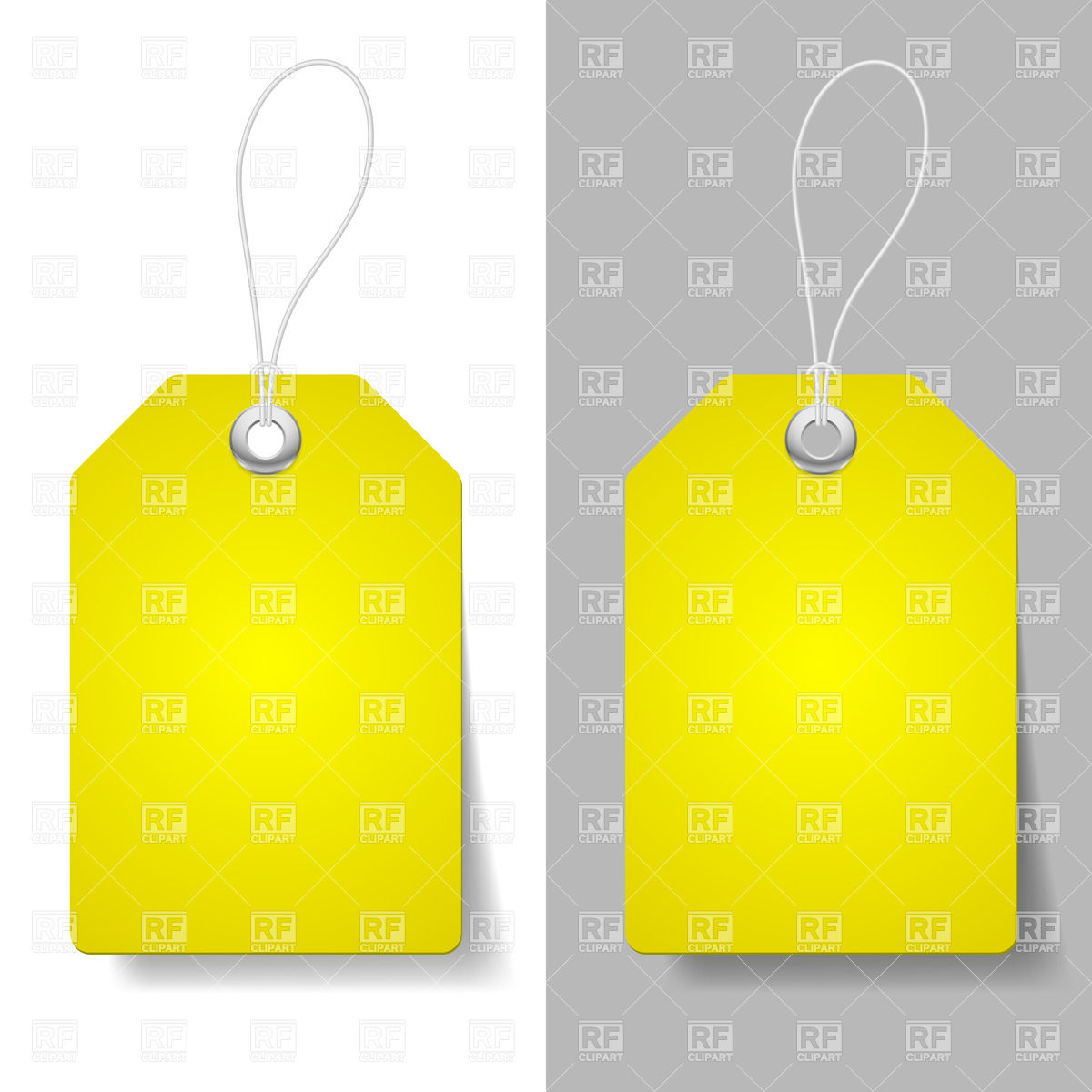 1200x1200 Blank Yellow Price Tags Vector Image Of Icons And Emblems Dvarg