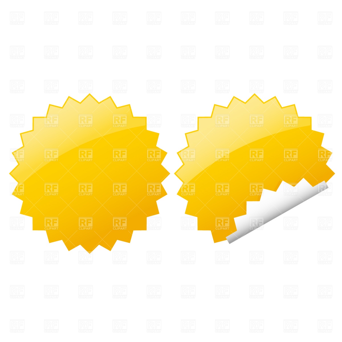 1200x1200 Peeling Stickers Vector Image Of Design Elements Prague