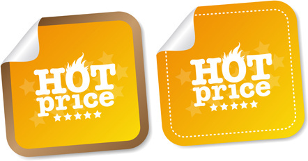 442x232 Price Sticker Vector Free Vector Download