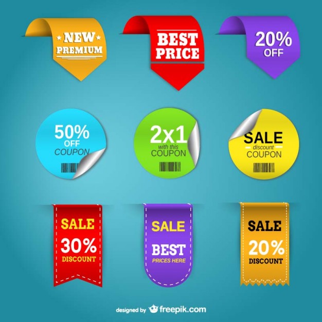 626x626 Promotion Price Labels Vector Free Download