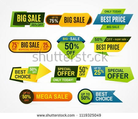 450x388 Sale Stickers Price Tag Label Banner Sticker Or Special Colorful
