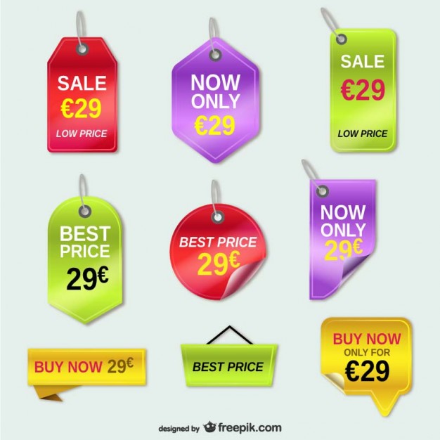626x626 Offer Price Tags Vector Free Download