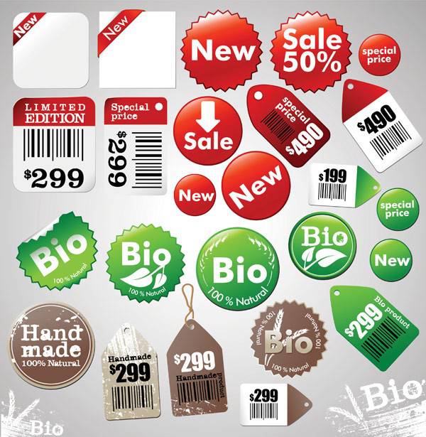 600x615 Vector Of Price Tag Label Icons Vector Free Vector Download
