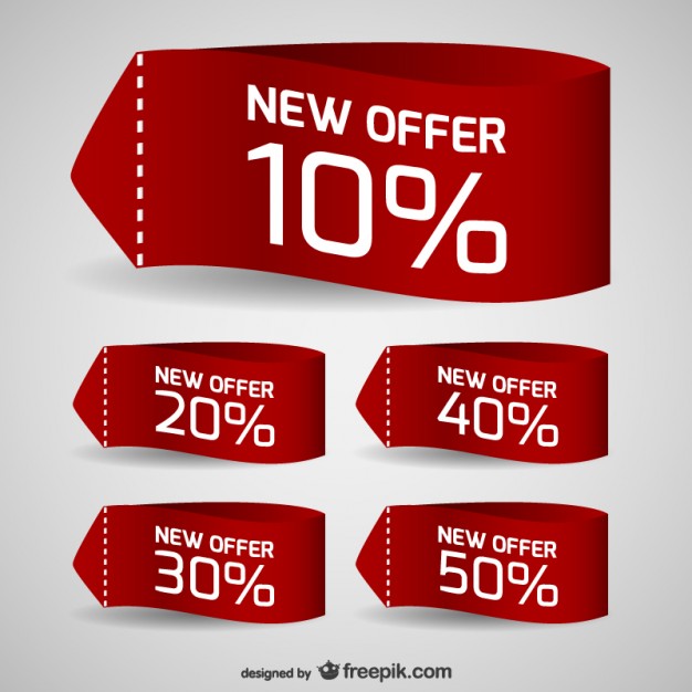 626x626 Discount Sale Tags Vector Free Download