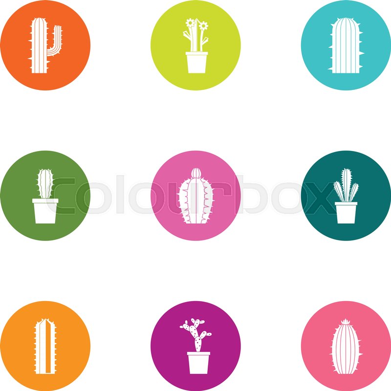 Prickly Pear Icons Set Flat Set Of Stock Vector Colourbox 800x800 Prickly Pear Icons Set Flat Set Of Stock Vector Colourbox