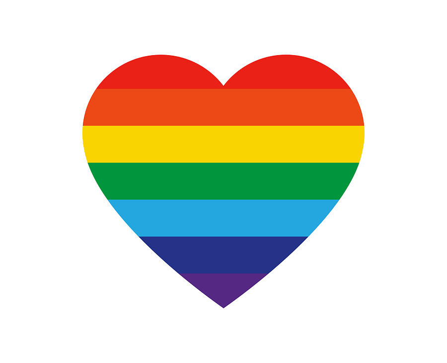 900x731 Love Heart With Pride Flag