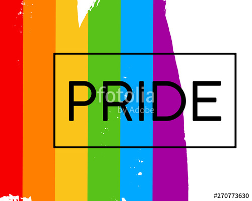 500x400 Hand Draw Lgbt Pride Flag In Vector Format Stock Image