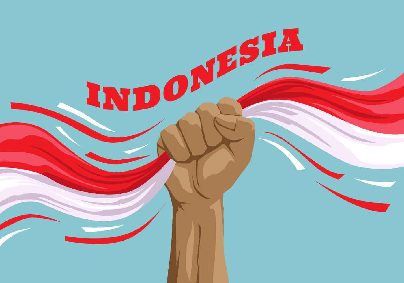 1400x980 Indonesia Pride Free Vector Art