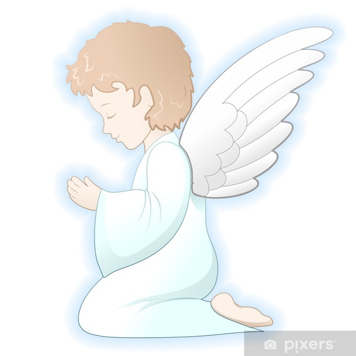 700x700 Vinilo Pixerstick Prima Primera Angelo Angel