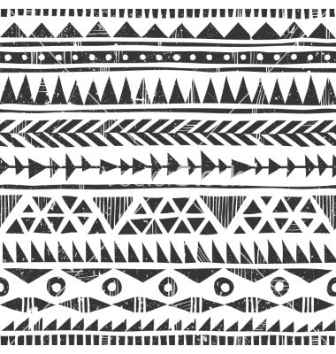 380x400 Hand Drawn Tribal Print Primitive Vector Patterns