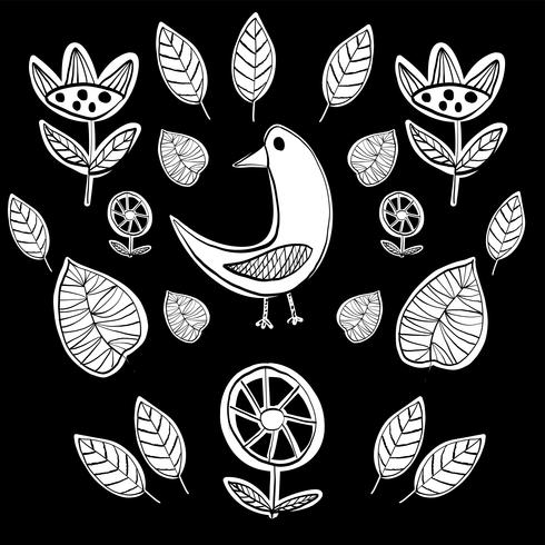 490x490 Simple Scandinavian Pattern Primitive Naive Style Minimalistic