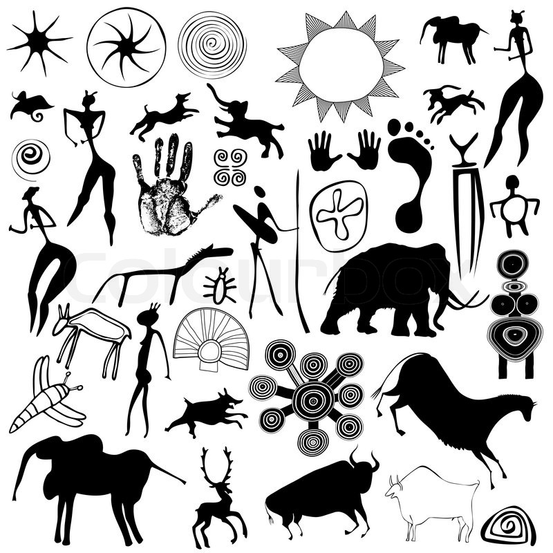 800x800 Various Vector Icons Looks Like Cave Stock Vector Colourbox
