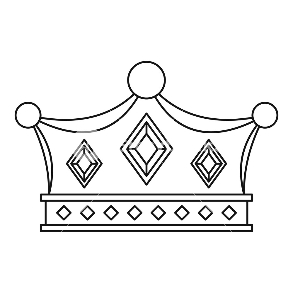 Prince Crown Icon Outline Illustration Of Prince Crown Vector 1000x1000 Prince Crown Icon Outline Illustration Of Prince Crown Vector