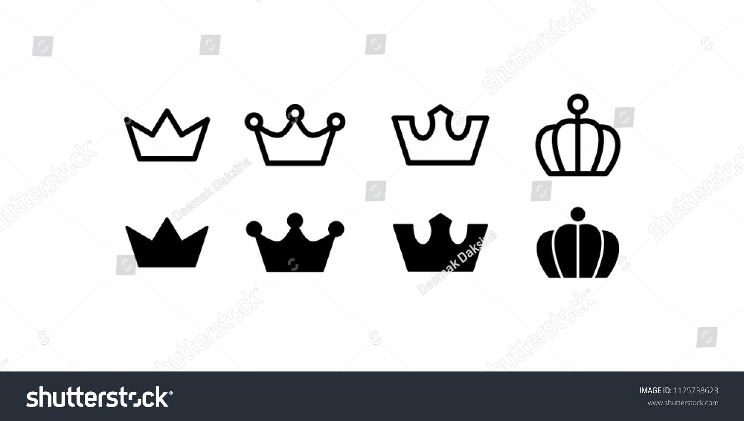 Crown Icon Set Crown, King, Queen, Royal, Princess, Kingdom 1500x850 Crown Icon Set Crown, King, Queen, Royal, Princess, Kingdom