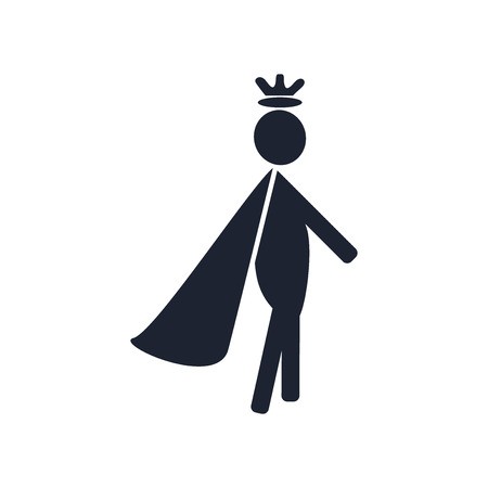 450x450 Prince Icon Vector Isolated On White Background For Your Web