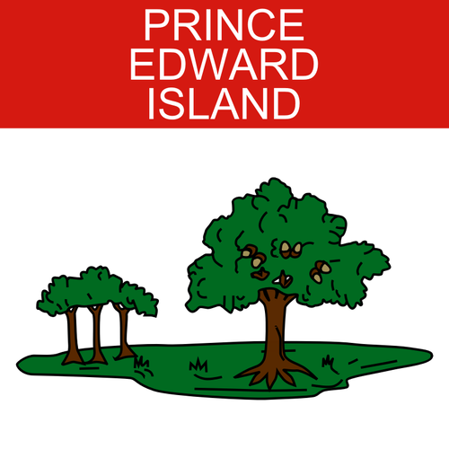 500x500 Prince Edward Island Symbol Vector Image